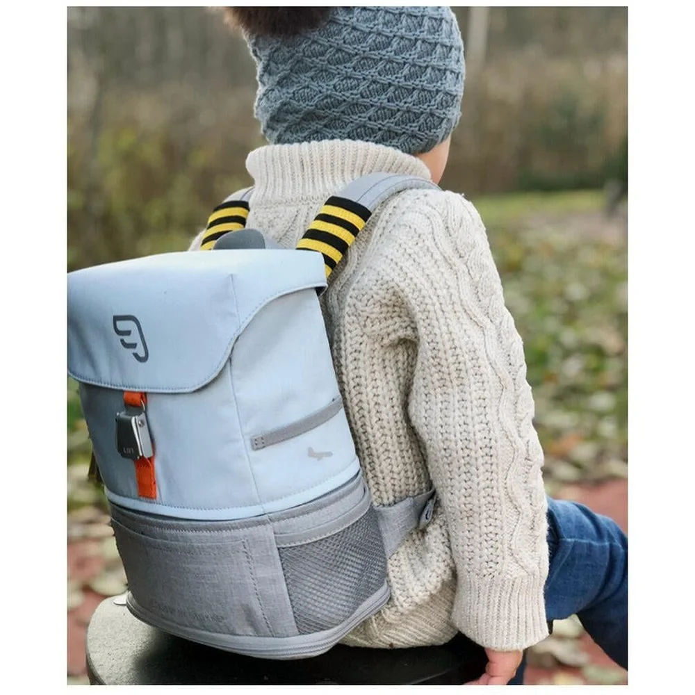 Jetkids by Stokke Crew Backpack Light Blue & Gray Travel Backpack - Picture 3 of 16